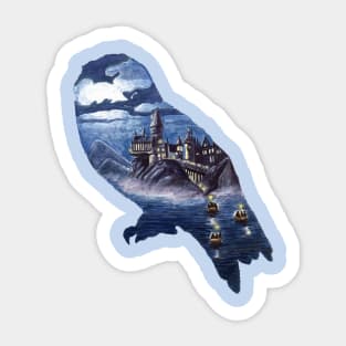 Owl Castle Sticker